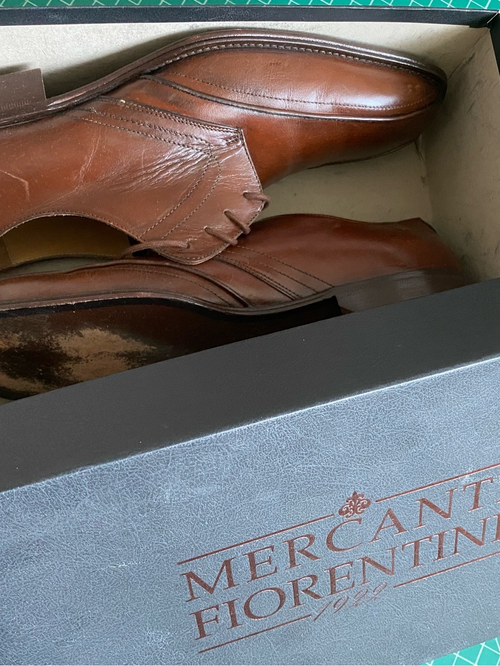 Mercanti Fiorentini Men’s Tan Leather Slip-On Loafers